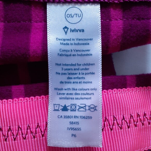 ivivva Village Chill Scarf Pink Stripe - Picture 6 of 8